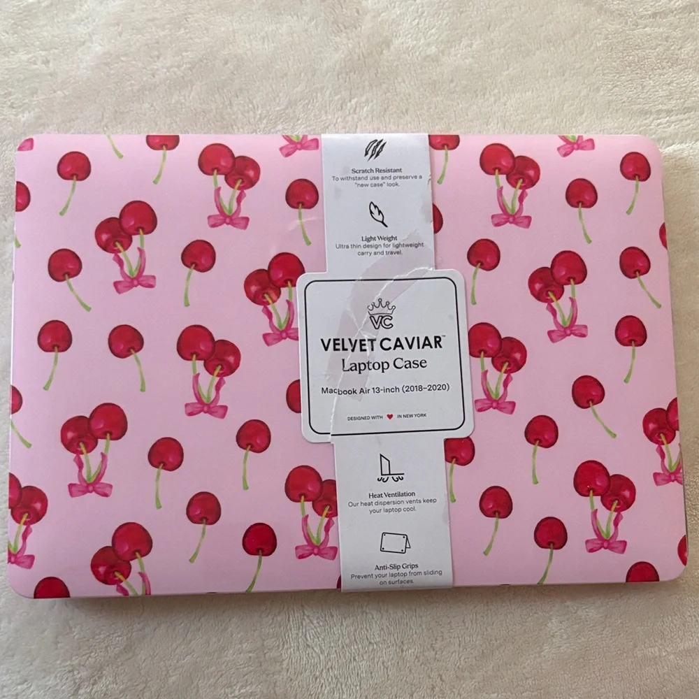 Velvet Caviar Cherry Blossom Pink Laptop Case